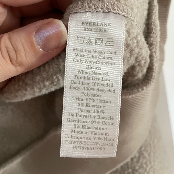 Everlane Renew Fleece Sweatshirt - Picture 2 of 3